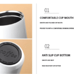 500ML Travel Leakproof Thermo Vacuum Insulated Coffee Mug Espresso Themo Coffeeware - Image 2