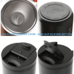 500ML Travel Leakproof Thermo Vacuum Insulated Coffee Mug Espresso Themo Coffeeware - Image 3