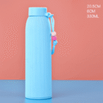 Double-Layer Anti-Scalding Glass Inside and Plastic Outside, Anti-Fall, Simple Water Bottle - Image 2