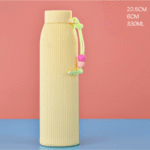 Double-Layer Anti-Scalding Glass Inside and Plastic Outside, Anti-Fall, Simple Water Bottle - Image 4