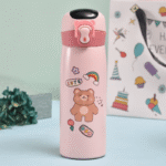 500Ml Bear Multifunctional Thermos Cute Cartoon Portable Stainless Steel Kid Water Bottle - Image 6