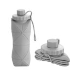 Folding Silicone Large Lightweight Sports Outdoor Travel Portable Collapsible Water Bottle 600ml - Image 5
