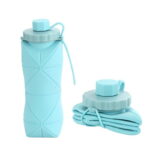 Folding Silicone Large Lightweight Sports Outdoor Travel Portable Collapsible Water Bottle 600ml - Image 6