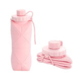 Folding Silicone Large Lightweight Sports Outdoor Travel Portable Collapsible Water Bottle 600ml - Image 7