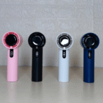 Portable Turbo USB Charging Rechargeable High-Speed Mini Fan with Digital Display 100 Gears Portable Cooling Mini Fan