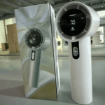 Portable Turbo USB Charging Rechargeable High-Speed Mini Fan with Digital Display 100 Gears Portable Cooling Mini Fan - Image 4