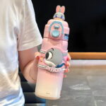 Disney Double Drink Kidsren's Insulated Water Bottle 500Ml StainlessCup for School Boys and Girls - Image 8