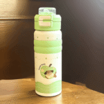 Kidsren's Thermos Double Drinking System  Straw Cartoon Water Bottle - Image 7