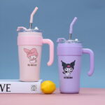 Sanrio Tumbler Insulated Coffee and Cola Cup with Handle and Straw - Image 2