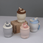 Double-Drink Stainless Steel Insulated coffee Cup with stainless steel straw - Image 2