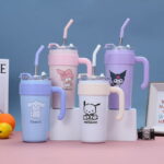 Sanrio Tumbler Insulated Coffee and Cola Cup with Handle and Straw