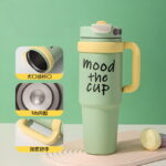 Stainless Steel Insulated Portable Double Drinking System High-Capacity Ice Cup Stanley