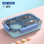 Sealed stainless steel lunch box large capacity four compartment - Image 6