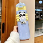 Double Drink Panda Thermos Children's Cute 316 Stainless Steel Portable Water Bottle - Image 4