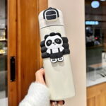 Double Drink Panda Thermos Children's Cute 316 Stainless Steel Portable Water Bottle - Image 2