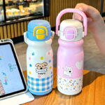 Portable Double Drinking System Thermos Stainless Steel Water Bottles for Children - Image 3