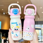 Portable Double Drinking System Thermos Stainless Steel Water Bottles for Children - Image 2