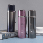 Sling Bullet-Shaped Stainless Steel Thermos Outdoor Portable Flask