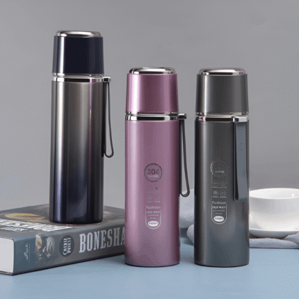 Sling Bullet-Shaped Stainless Steel Thermos Outdoor Portable Flask