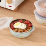 Children's Food Stainless Steel Bowl with Lid Insulated Heat Preservation Bowl Anti-drop - Image 5