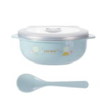 Children's Food Stainless Steel Bowl with Lid Insulated Heat Preservation Bowl Anti-drop - Image 7