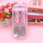 Cute Cartoon Portable Boxed Spoon Fork Tableware - Image 2