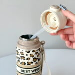 Outdoor portable sports double drinking straw cover car insulation cup - Image 5