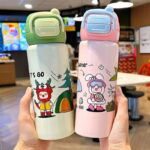 Cartoon Double Drink Children's Portable Thermos