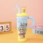 Doll Ice Stainless Steel Insulated Large Capacity with Handle Straw Cartoon Car Water Cup - Image 7