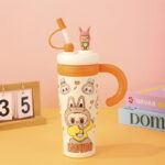 Doll Ice Stainless Steel Insulated Large Capacity with Handle Straw Cartoon Car Water Cup - Image 6