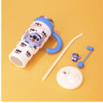 Doll Ice Stainless Steel Insulated Large Capacity with Handle Straw Cartoon Car Water Cup - Image 3