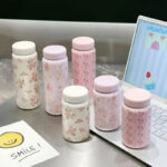 Compact and Portable Thermos Stainless Steel Mini Pocket Flask Simple and High-Looking for Men and Women