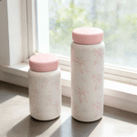 Cute Butterfly Flower Stainless Steel Travel Mug with Tea Infuser - Image 5
