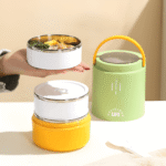 Portable Bucket Lunch Box with Lid Tableware - Image 3