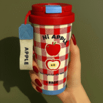 Apple 316 Stainless Steel Thermos Tumbler with Straw | Cute Portable Cup - Image 5