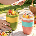 Portable Oatmeal Cup with Lid