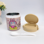 Labubu Stainless Steel Oatmeal Box with Spoon - Image 3