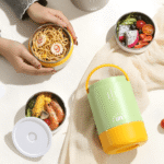Portable Bucket Lunch Box with Lid Tableware - Image 4