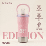 Le Ding Ding 900ml Stainless Steel Vacuum Insulated Tumbler | 2-in-1 Portable Thermos Cup with Handle – Pink - Image 6
