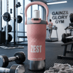 Le Ding Ding 900ml Stainless Steel Vacuum Insulated Tumbler | 2-in-1 Portable Thermos Cup with Handle – Pink - Image 3