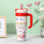 Butterfly Print Beautiful Life Tumbler - Image 7