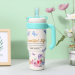 Butterfly Print Beautiful Life Tumbler - Image 10