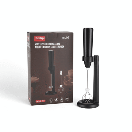 Prestige Mukti 2-in-1 Rechargeable Coffee Foamer | 3-Speed Milk Frother with 2 Whisk Heads