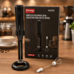 Prestige Mukti 2-in-1 Rechargeable Coffee Foamer | 3-Speed Milk Frother with 2 Whisk Heads - Image 4